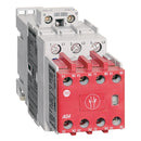 100S-C09EJ14C - Allen-Bradley 9A Safety Contactor, 24V DC Coil, 3 N.O. Poles, 1 N.O. 4 N.C. Auxiliary Contacts, Line Side Mounting, 100S-C Series - Essential Electric Supply