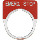 10250TM13 Cutler-Hammer 10250T Pushbutton Legend Plate E-STOP 30mm Panel Mount - Essential Electric Supply
