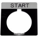 10250TS73 - Cutler Hammer 10250T Series Pushbutton Legend Plate, Square, Black, 3/16" Letters