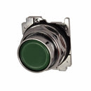 10250T103 - Cutler Hammer 30.5mm Heavy-Duty Flush Momentary Pushbutton, Green, Watertight/Oiltight, NEMA 3/4/12/13 - Essential Electric Supply