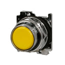 10250T104 - Cutler Hammer 30.5mm Heavy-Duty Yellow Momentary Flush Mount Pushbutton, Non-Illuminated, NEMA 3/4/4X/12/13/3R Rated - Essential Electric Supply
