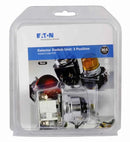 10250T21KB - Cutler Hammer 30.5mm Heavy Duty Selector Switch, 3-Position, 2NO, 5-10A, 600VAC/250VDC, NEMA 3/3R/4/4X/12/13, Non-Illuminated, Black Knob - Essential Electric Supply