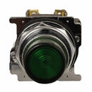10250T76G - Eaton 10 Amp 120V AC 1NO-1NC Illuminated Push Button Operator, 30.5mm, Heavy-Duty, NEMA 3/3R/4/4X/12/13, 10250T Series, Green Actuator - Essential Electric Supply