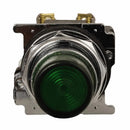 10250T76G - Eaton 10 Amp 120V AC 1NO-1NC Illuminated Push Button Operator, 30.5mm, Heavy-Duty, NEMA 3/3R/4/4X/12/13, 10250T Series, Green Actuator - Essential Electric Supply