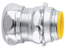 1650 Crouse-Hinds EMT Compression Connector, Straight, 1/2", Insulated, Steel, Concrete-Tight - Essential Electric Supply