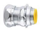 1650 Crouse-Hinds EMT Compression Connector, Straight, 1/2", Insulated, Steel, Concrete-Tight - Essential Electric Supply