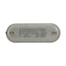 170F - OZ/Gedney 1/2 in Hub Conduit Body Cover, Form 7, Clip-On, Wedge Lock, Zinc Electroplated Grayloy Iron - Essential Electric Supply