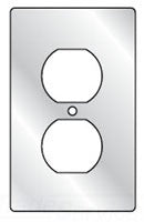 1FA Killark FS/FD Series Device Box Cover Stamped Aluminum Single Gang Duplex Receptacle - Essential Electric Supply