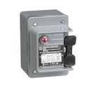2510KW1A - Square D 30A 600VAC 2-Pole Manual Motor Switch NEMA 4 Non-Reversing Toggle Red Indicator - Essential Electric Supply