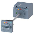 3VA92770FK31 Siemens Standard Disconnect Molded Case Circuit Breaker Operating Mechanism, 3VA5/3VA6, 150/250A, NEMA 1/3R/12/IP65, Gray Rotary Handle - Essential Electric Supply