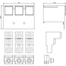 3VA9473-0JJ23 - Siemens 3VA Series 3-Pole 2-Cable Lug Kit, 400-600A, Aluminum/Copper, UL/CE/CSA Certified, for 3VA63/3VA64 Molded Case Circuit Breakers - Essential Electric Supply