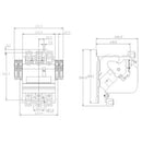 40JG32AA - Siemens 135A 600V 3 Pole NEMA Size 4 Non-Reversing Contactor, Open, 3 Phase, 110-120/220-240VAC Coil, Class 40, No Auxiliary Contacts - Essential Electric Supply