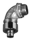 4QS9100 OZ/Gedney Liquidtight Connector Metallic Non-Insulated 90-Degree MNPT - Essential Electric Supply