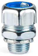 Thomas & Betts 5332 | ½-Inch Straight Insulated Liquid-Tight Flexible Metal Conduit Connector – Steel, Zinc Plated - Essential Electric Supply