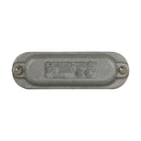 580F - Appleton 1-1/2 Inch Form 8 Conduit Body Cover, Cast Grayloy Iron, FM8 Series, Zinc Electroplated - Essential Electric Supply
