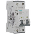 5SY4202-7 - Siemens Feed-Thru 400V 2A 2 pole circuit breaker 10kA@400V - Essential Electric Supply
