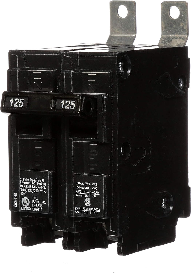 B2125 - SIemens Bolt-On 125 Amp 2 Pole Circuit Breaker - Essential Electric Supply