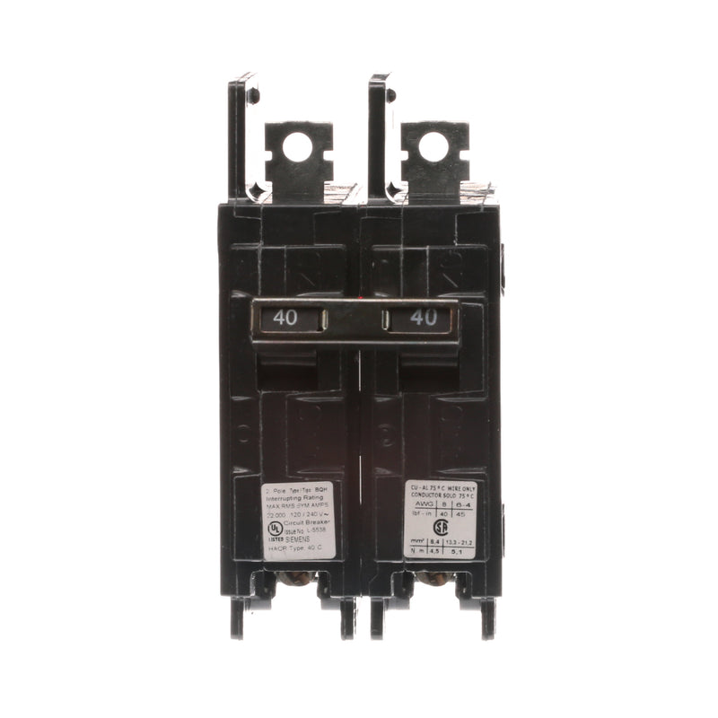 BQ2B040H - SIemens Bolt-On 40 Amp 2 Pole Circuit Breaker - Essential Electric Supply
