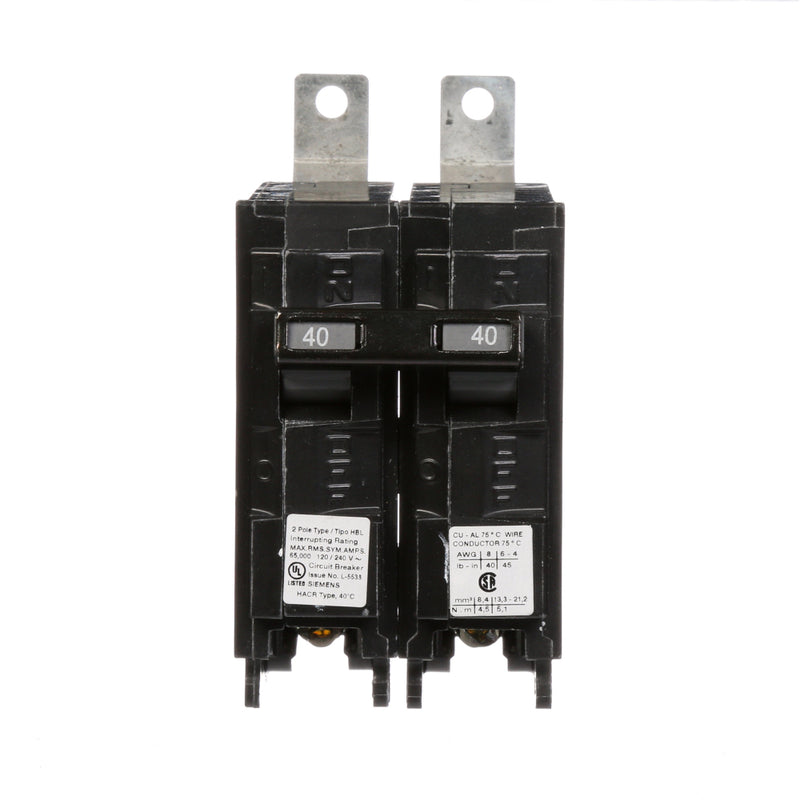 B240HH - SIemens Bolt-On 40 Amp 2 Pole Circuit Breaker - Essential Electric Supply