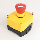 800F-1YM - Allen-Bradley 22 mm Push Button Enclosure, Surface Mount, 1 Hole, Yellow, Plastic, UL/CSA/CCC Certified, NEMA 4/4X/13, IP66 - Essential Electric Supply