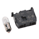 800F-D2C - Allen-Bradley 22mm Incandescent Module 12V AC/DC Latch Mount, CE CSA CUL MARINE UL - Essential Electric Supply