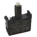 800F-N3R - Allen-Bradley 22mm Red LED Lamp Module, 24V AC/DC, Latch Mount, Integrated LED, for 800F Push Buttons, Industrial Motor Control - Essential Electric Supply