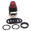 800H-PR16R - Allen-Bradley 30mm Red Incandescent Pilot Light, 120V AC, Type 4/4X/13, Series G - Essential Electric Supply