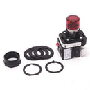800H-QRTH2R - Allen-Bradley 30mm Red LED Pilot Light, Push-to-Test, 12-130V AC/DC, 1 NO-1 NC, Type 4/4X/13 - Essential Electric Supply