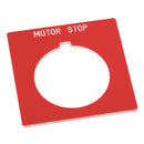800H-W373 - Allen-Bradley Red Legend Plate for 30mm Emergency Stop Push Button Motor Control Accessory - Essential Electric Supply