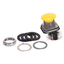 800T-D9A - Allen-Bradley 30mm Momentary Mushroom Head Push Button, Yellow, 1 NO-1 NC, NEMA 4/13 - Essential Electric Supply