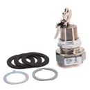 800T-H33 - Allen-Bradley 30.5mm 2-Position Selector Switch, Cylinder Lock, Maintained, Lock-Both, Std. Key, No Contacts - Essential Electric Supply