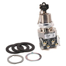 800T-J44A - Allen-Bradley 30.5mm 3-Position Selector Switch, Key Operated, NEMA 4/13, 10A AC, 2.5A DC - Essential Electric Supply