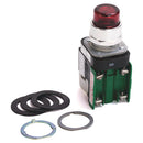 800T-QBH2R - Allen-Bradley 30mm Illuminated Extended Head Push Button, Red, 12-130V AC/DC, 10A, Momentary - Essential Electric Supply