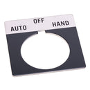800T-X501 - Allen-Bradley 30mm Push Button Legend Plate AUTO-OFF-HAND for 800T Series - Essential Electric Supply