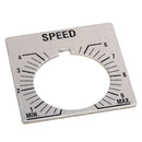 800T-X608 - Allen-Bradley 30mm Push Button Legend Plate, Potentiometer SPEED, NEMA 4/13, Aluminum - Essential Electric Supply