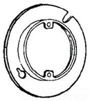 8409 Appleton Octagon Box Cover Metallic 5/8" Raised Opening with Ears - Essential Electric Supply