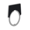 9001KN300 - Schneider Electric 30mm Aluminum Blank Legend Plate, Black Field, Panel Mount - Essential Electric Supply