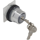 9001KR133 Square D 9001KX Selector Switch Push-Button Operators Section - 30mm Actuator, Chrome-Plated Square Bezel - Essential Electric Supply