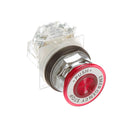 9001KR9R05H13 Square D Co Harmony 9001K Metal Push Button Emergency Stop 41mm Red Mushroom Head 30mm Diameter 1 CO Contact - Essential Electric Supply