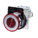 9001KR9RH13 - Square D 30mm Push-Pull Maintained Push Button 600VAC 10A 1NO 1NC - Essential Electric Supply