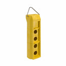 9001SKYP4 - Schneider Electric 4-Cutout 30mm Pendant Station Enclosure Yellow Plastic NEMA 1/3/4/4X/13 - Essential Electric Supply