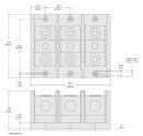 9080LBA364101 - Schneider Electric 3 Pole Power Distribution Block 420A Copper 340A Aluminum 600V - Essential Electric Supply