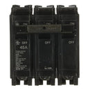 THHQL32045 - General Electric 45 Amp 3 Pole 240V Plug-In Molded Case Circuit Breaker Q-Line Frame Thermal Magnetic Trip - Essential Electric Supply