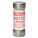 A6T30 - Mersen Amp-Trap Class T Fast-Acting Fuse, 30A, 600VAC/300VDC, 200kA Interrupt, Cylindrical Body, UL/CSA Certified - Essential Electric Supply