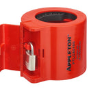 ACP6034BCRS - Appleton 60A 600V 4-Pole Pin & Sleeve Plug, 3W4P, Reverse Service, Epoxy Powder Coated, Weatherproof, Powertite Grounding Style 2, Clamping Ring Mount - Essential Electric Supply