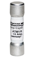 ATM1/8 Mersen Amp-Trap Low Voltage Fuse
 600V  1A Fuse - Essential Electric Supply