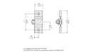 B1.45 - Square D Thermal Unit, 1.03-1.14A, 600V, NEMA 00-7, Plug-On, Melting Alloy, Class 20 Trip, B Series - Essential Electric Supply
