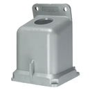 BB60N - Hubbell 60A 1-1/4" NPT Angled Non-Metallic Pin & Sleeve Back Box, 15 Degree, Industrial Grade, Thermoplastic, Gray, Mounting Screws Included, UL 514, IP67 - Essential Electric Supply