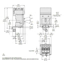 BJA36020 - Schneider Electric 20A 600Y/347VAC 3 Pole PowerPact B I-Line Circuit Breaker - Essential Electric Supply