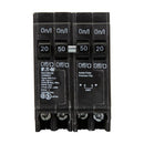 BQC2502120 - Eaton Cutler Hammer 120/240V 4-Pole Quadplex Circuit Breaker 20/50A 10kA Interrupt - Essential Electric Supply